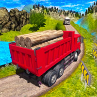 قيادة شاحنة نقل الخشب